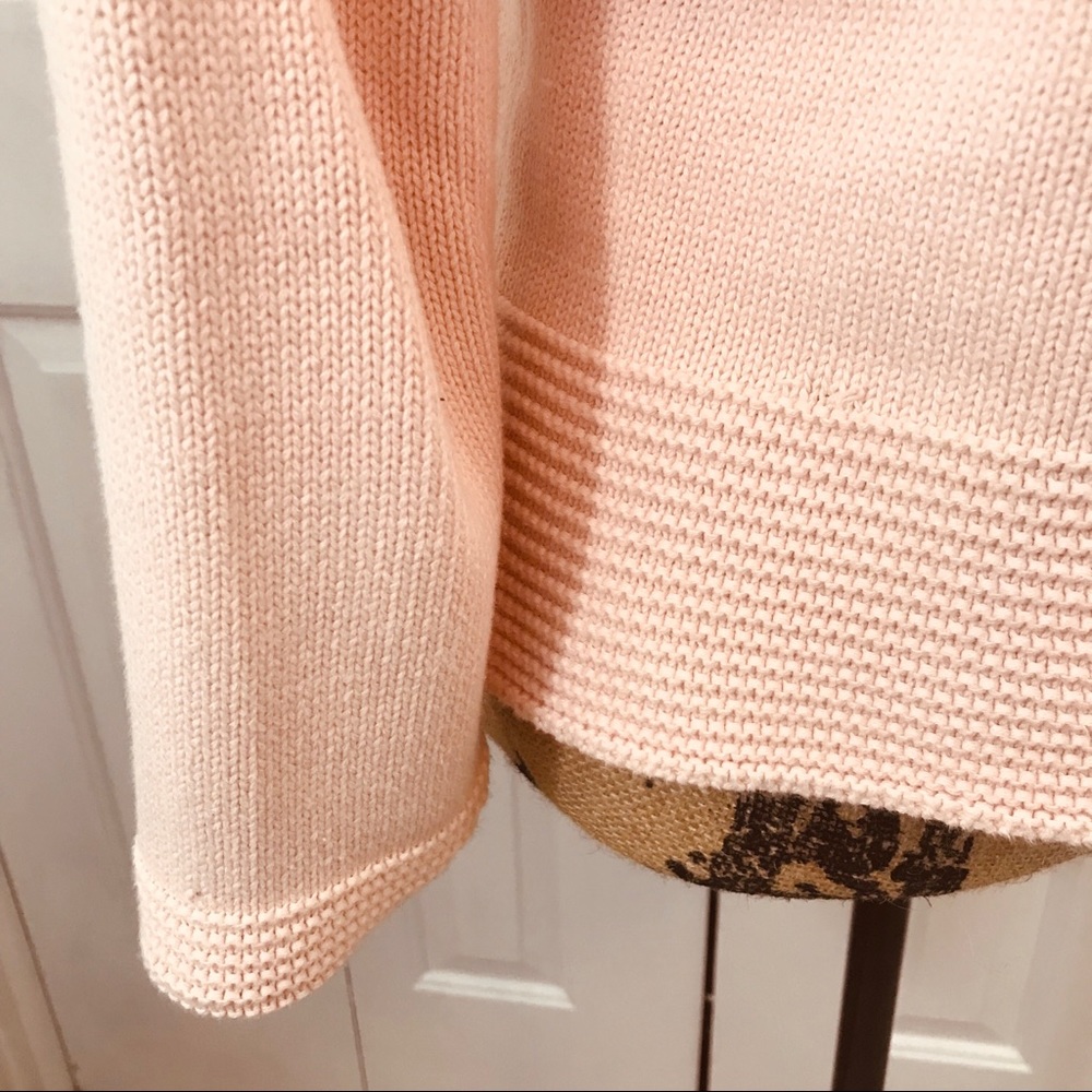 Classic Liz Claiborne Pink Crew Neck Knit Sweater - Picture 4 of 8